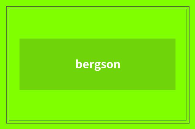 bergson