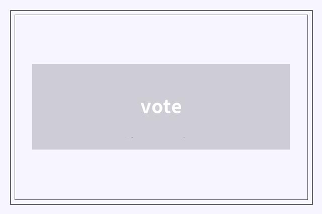 vote