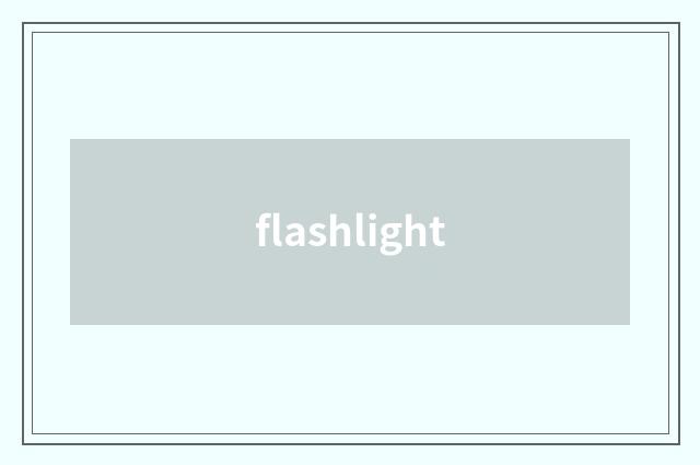 flashlight