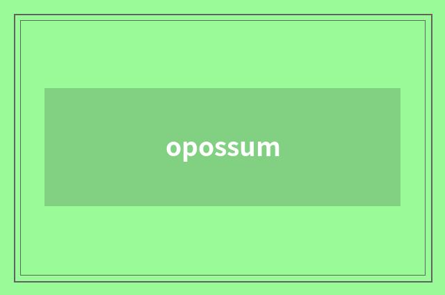opossum