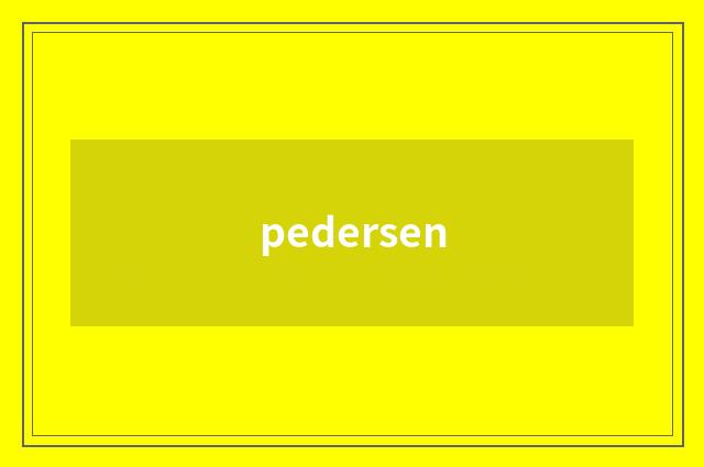pedersen