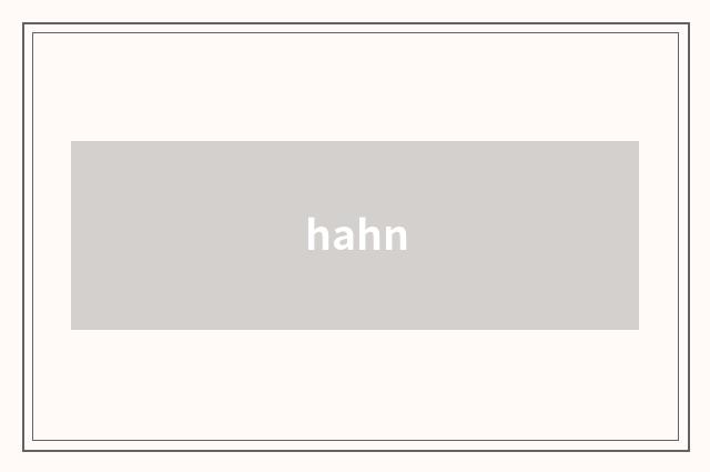hahn
