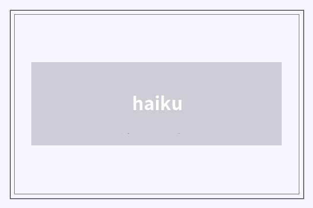haiku