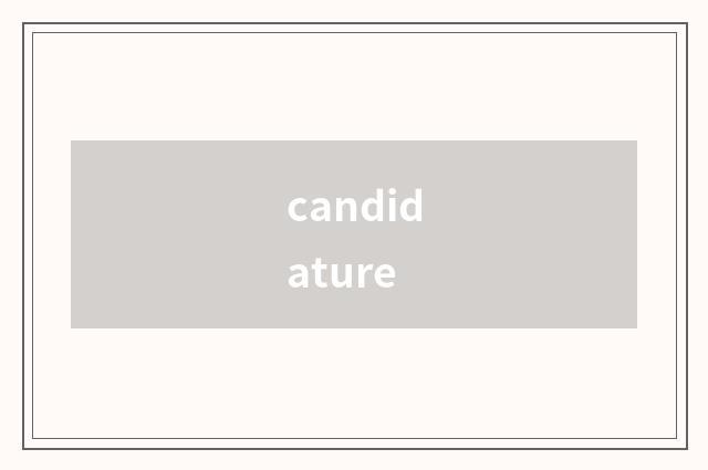 candidature