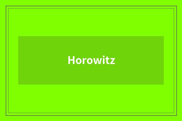 Horowitz