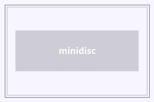 minidisc
