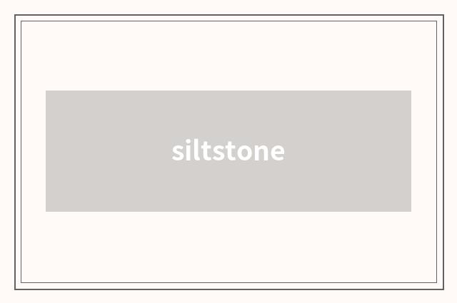siltstone