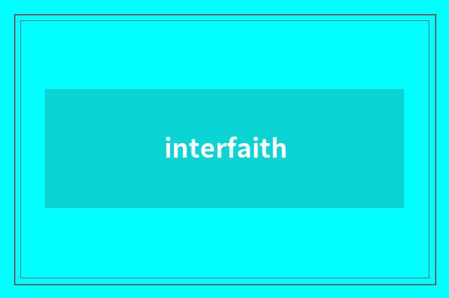 interfaith