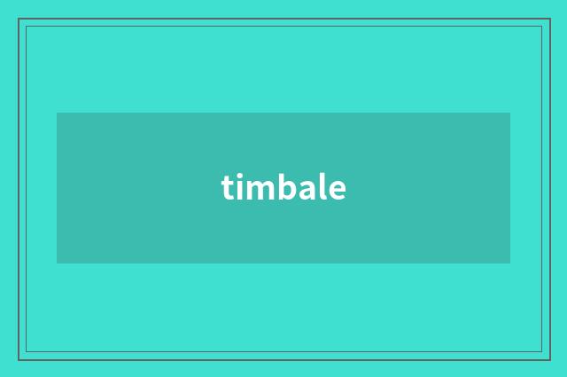 timbale