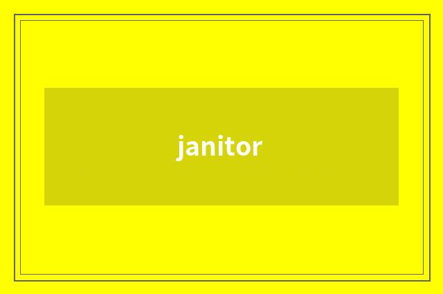 janitor