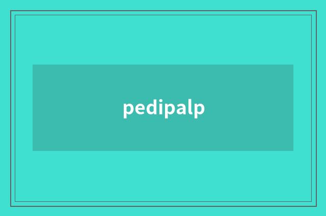 pedipalp