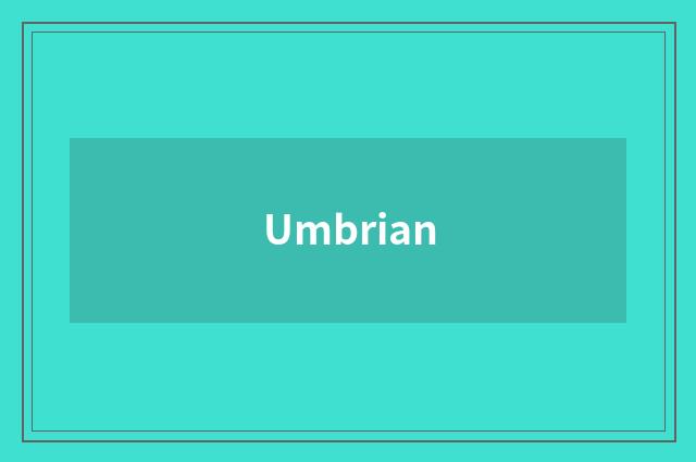 Umbrian