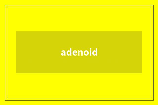 adenoid