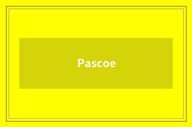 Pascoe