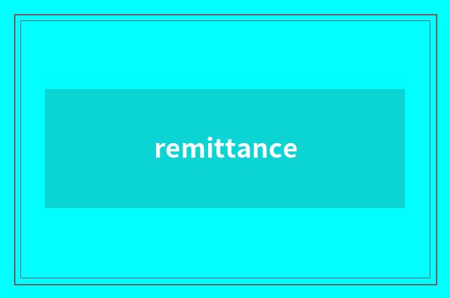remittance