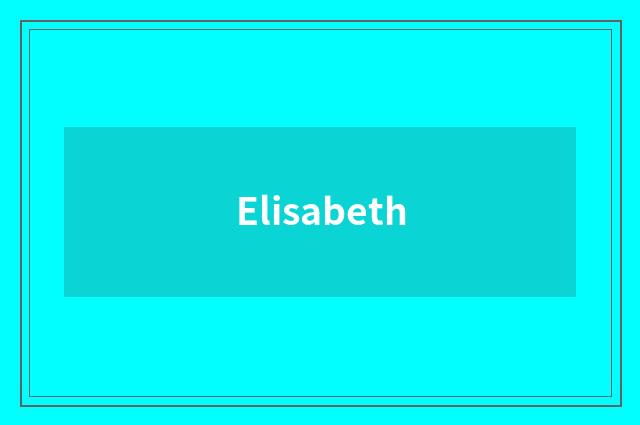 Elisabeth
