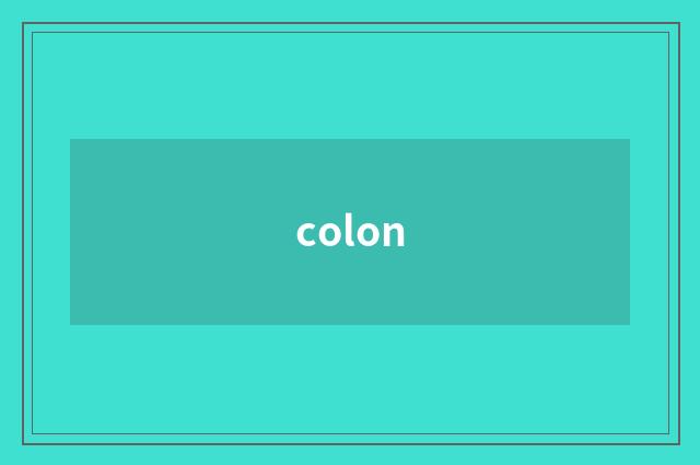 colon
