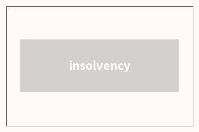 insolvency