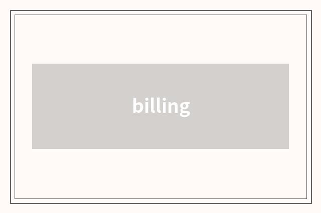 billing
