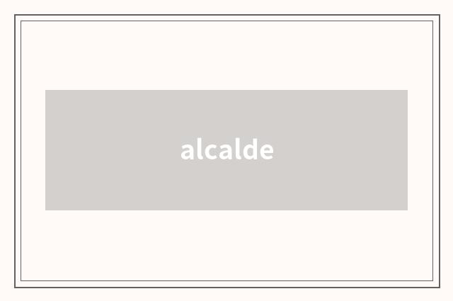 alcalde