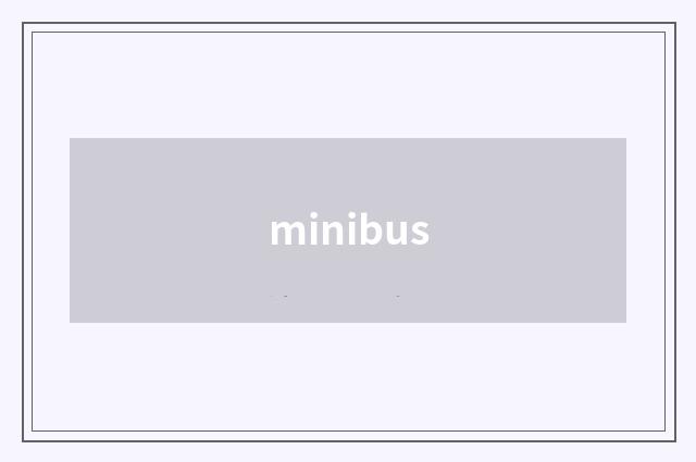 minibus