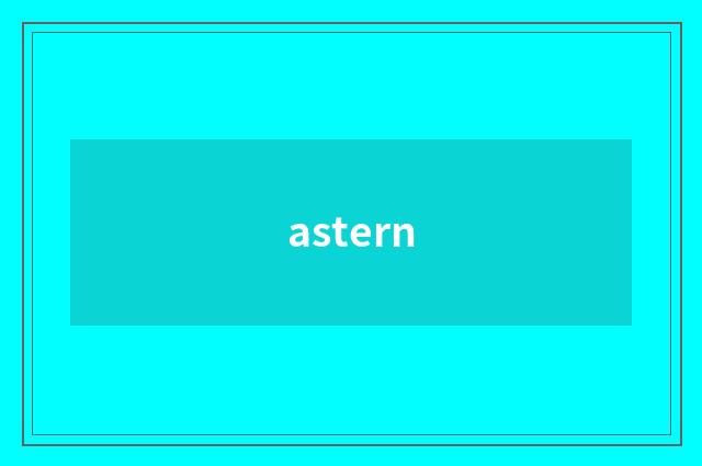 astern