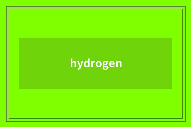 hydrogen