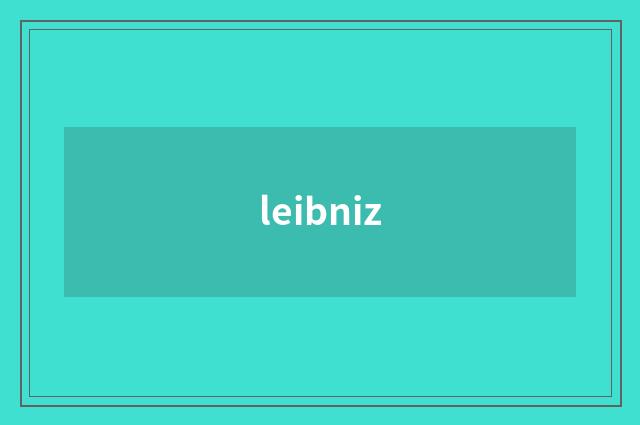 leibniz