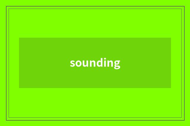 sounding