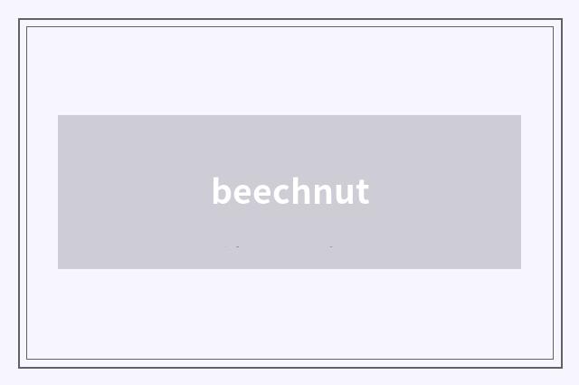 beechnut