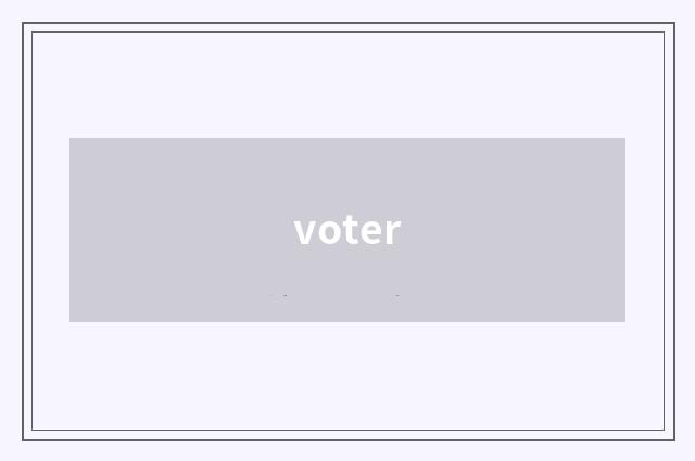 voter