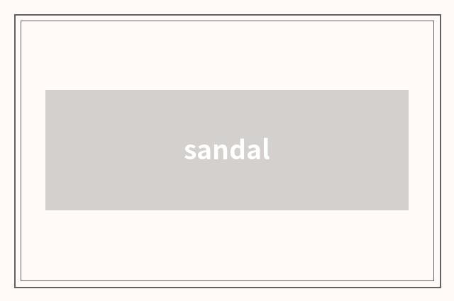 sandal