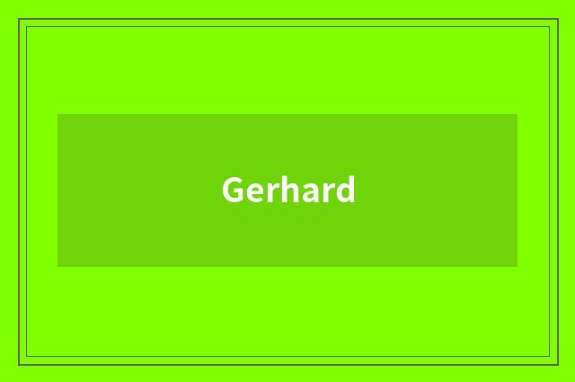 Gerhard