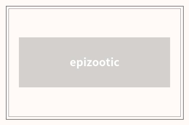epizootic