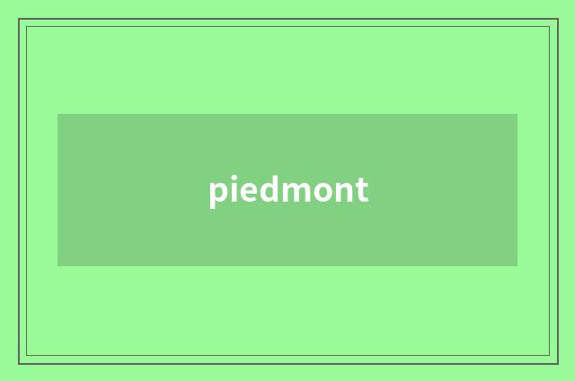 piedmont