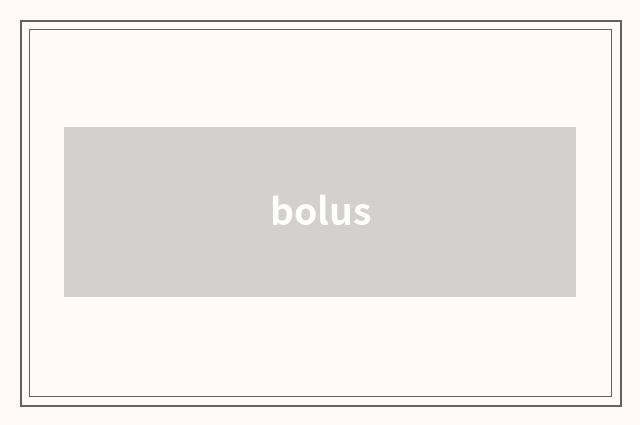 bolus