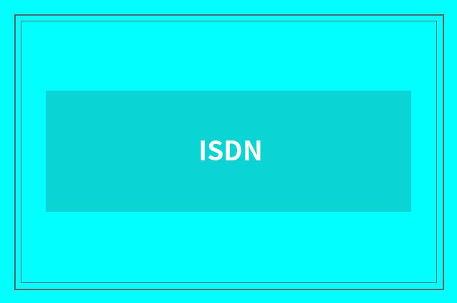 ISDN