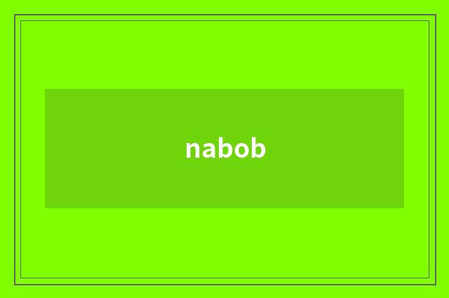 nabob
