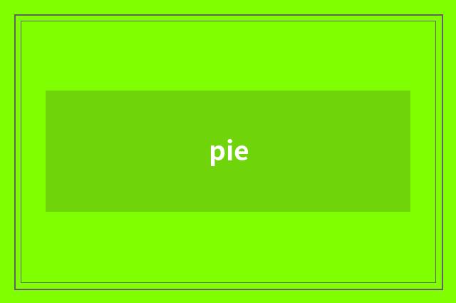 pie