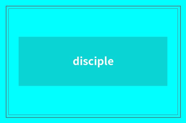 disciple
