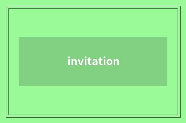 invitation