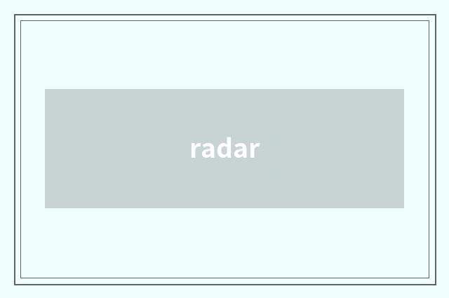 radar