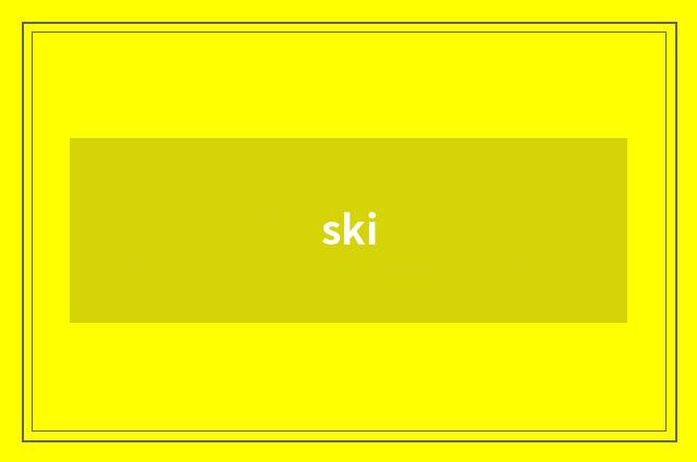 ski