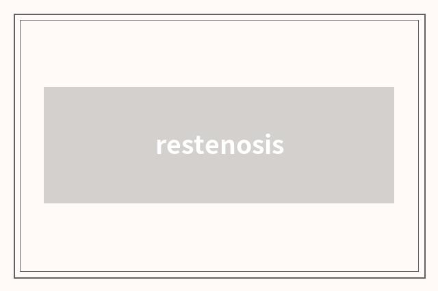 restenosis
