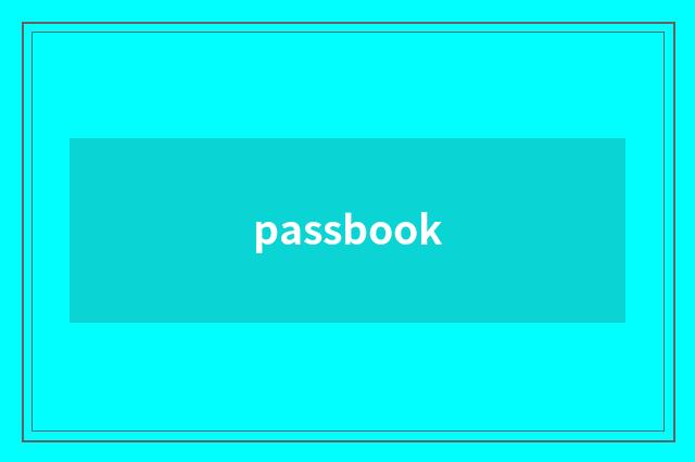 passbook