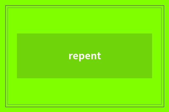 repent