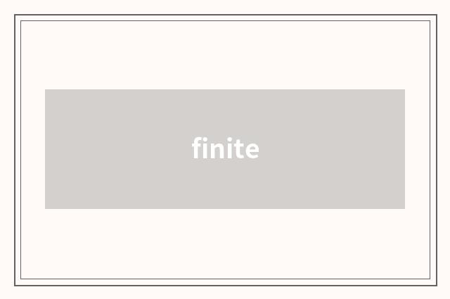 finite
