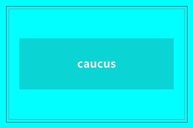 caucus