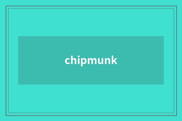 chipmunk