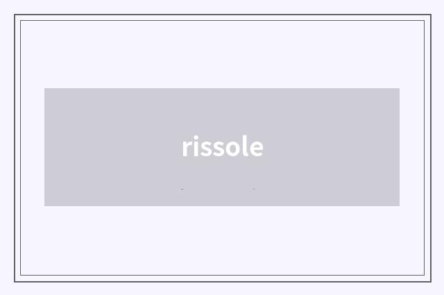 rissole